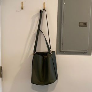 Army green crossbody or shoulder bag!